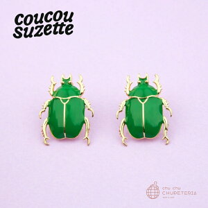 yCoucou SuzettezBeetle Earrings@/@NNV[bg NN Ki K  CO sAX   ނ JugV 