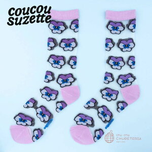 yCoucou SuzettezPurple Pansy Sheer Socks@/@NNV[bg NN Ki K  wAANZ wbhANZ wANbv Nbv ob^ N[ 񂴂 \bNX C   ͂ p
