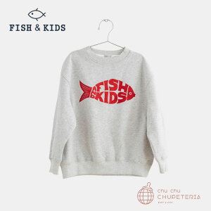 �yFISH & KIDS�zFISH & KIDS SWEATSHIRT - GREY MELANGE(26SS)