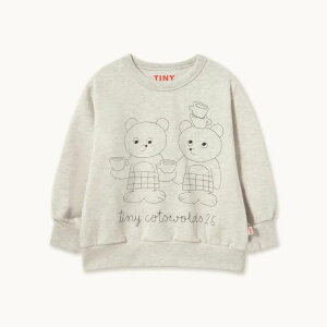 �yTINYCOTTONS�zTINY TEA ROOM GRAPHIC SWEATSHIRT- 26AW Drop1 / �g�b�v�X �X�E�F�b�g ���� �x�A ���� ���̎q �j�̎q �^�C�j�[ �^�C�j�[�R�b�g���Y �L�b�Y �x�r�[ �H�~ 80 90 100 110 120