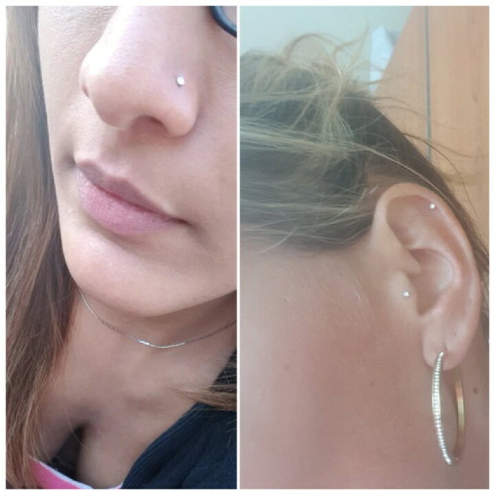 楽天市場 鼻ピアス 24個セット クリスタル ストレート L字型 ジュエル 鼻ピ ボディピアス ノストリル ステンレス カラフル ホワイト クリア 軟骨ピアス 送料無料 ちゅらネット にふぇーでーびる