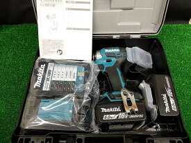 未使用品 makita マキタ 18V 6.0Ah 充電式 インパクトドライバ 充電器×1 バッテリー×2 付 TD173DRGX 最新フルセット