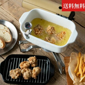 【今だけ★ポイント5倍】【送料無料】富士ホーロー「角型天ぷら鍋 」天ぷら 一人暮らし 角型 スクエア 琺瑯 ホーロー 揚げ物 油 小さい ミニ コンパクト バット付き 温度計 長方形 食洗器 22