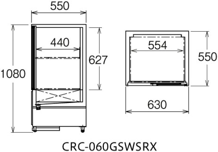 楽天市場】CRC-060GSWSRX フクシマガリレイ キュービックリーチイン 