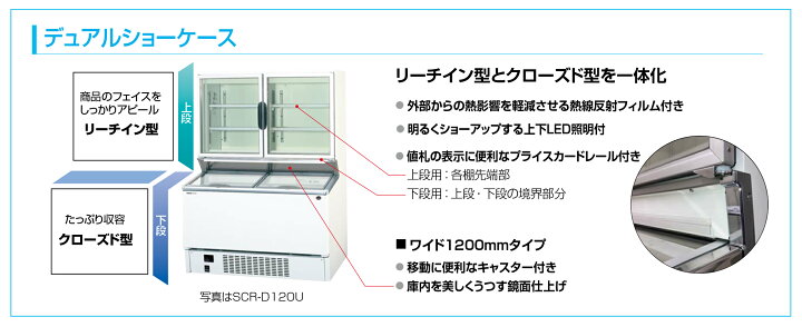 楽天市場】SCR-D1905NL パナソニック 冷凍ショーケース デュアルショー 