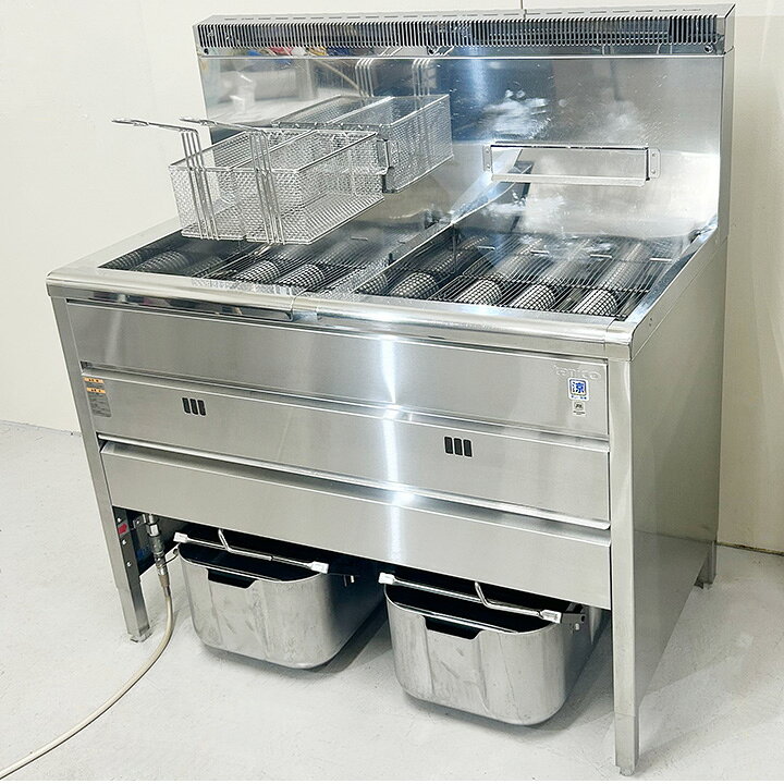 楽天市場】【中古】 タニコー 2槽式ガスフライヤー TGFL-105CW 都市 