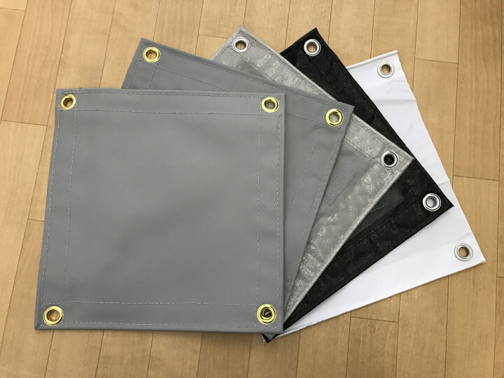 楽天市場】仮設足場資材 新品 メッシュシート2類1.8M×6.3M グレー  