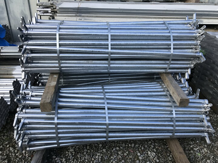 楽天市場】仮設足場資材 カチコミA 手摺1800 新品 一側足場 クサビ式 