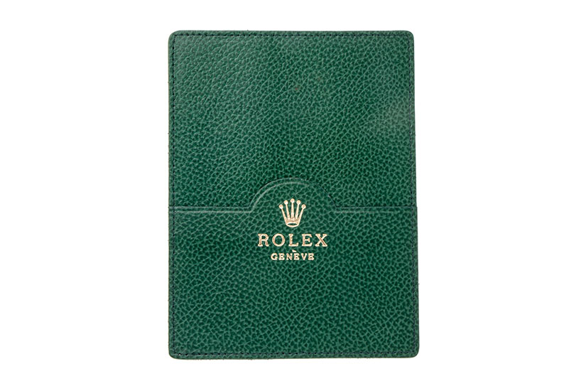 ロレックス パスケース カードケース Ref.101.40.55 2000-2003年 珍しい 新作ウエア ライムグリーン 緑