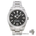 ロレックス エクスプローラー1 39mm 前期文字盤 ブラックアウト Ref.214270 スチール(SS) 2013年【中古】【モダン】【委託】【メンズ】