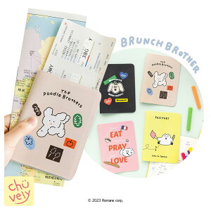 BRUNCH BROTHER pX|[gP[X Passport Case u`uU[ fUC [ ؍ s  K{i CO MZ CX^[   ACe 낢 Jbv FB v[g Travel gx