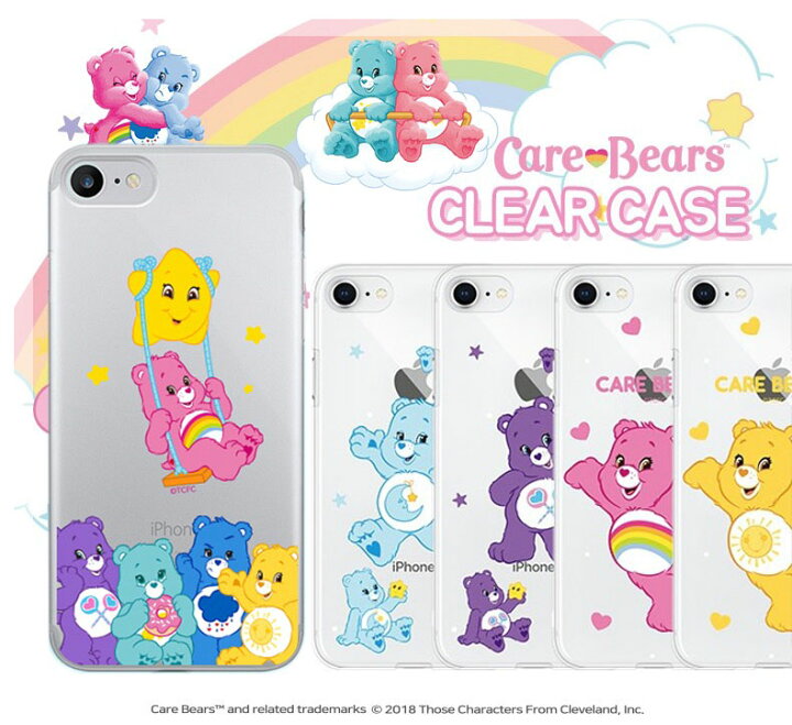 楽天市場 Carebears ケアベア スマホ 透明 クリア ケース カラフル レインボー カバー 公式 キャラ スリム 保護 パステル カラー 風船 バルーン 人気 新作 海外 アニメ Iphone14 Pro Max Iphone13 12 11 Xs Xr Se2 可愛い グッズ