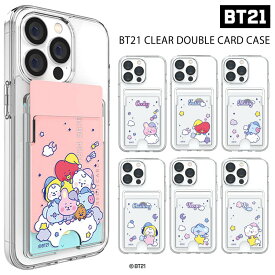 iPhone15 Plus Pro MAX BT21 カード収納 スマホケース グッズ iPhoneケース 透明 クリア iPhone14 iPhone13 iPhone12 キャラクター BTS 防弾少年団 メンバー テテ ダイナマイト 韓国 アイドル ジミン グク KPOP おやすみ TATA COOKY CHIMMY