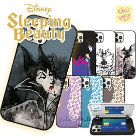 iPhone14 Pro MAX Disney 眠れる森の美女 プリンセス カード収納 バンパー カバー 人気 キャラクター グッズ iPhoneケース iPhone13 SE3 iPhone12 iPhone11 iPhoneXS ディズニー 公式 イラスト オーロラ 姫 マレフィセント 魔女 バラ トゲ ドラゴン