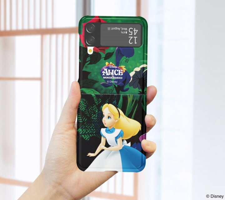 楽天市場 Disney ディズニー Galaxy Z Flip 3 ハード Pc カバー 保護 ギャラクシー 人気 有名 アニメ 絵本 キャラクター グッズ 公式 イラスト グッズ アイフォン 可愛い 不思議の国のアリス 物語 森 フォレスト 花 フラワー シンプル 綺麗 ボタニカル 自然