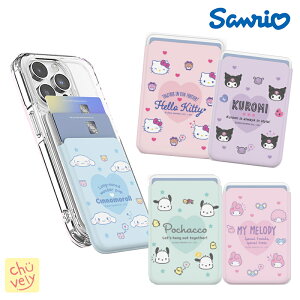 Sanrio マックセーフ カードホルダー カード収納 サンリオ スマホ キャラクター グッズ キティ シナモロール クロミ ハンギョドン 可愛い サイフ Card Pocket ピューロランド 韓国 人気 アイテム