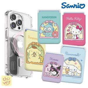 Sanrio スマホ マックセーフ カードホルダー サンリオ カード収納 キャラクター グッズ キティ シナモロール クロミ ハンギョドン 可愛い サイフ Card Pocket ピューロランド 韓国 人気 アイテム