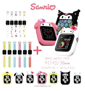 Apple Watch Case Abv EHb` P[X Zbg Sanrio TI 38/40/41mm Series 1 2 3 4 5 6 7 SE LN^[ ֗ ~j v` Xgbv oh xg   JtF ObY@ Aj C