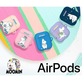 Airpods Case ムーミン エアポッズ ケース Airpodsケース MOOMIN 正規品 グッズ 人気 可愛い 公式 キャラクター イヤホン Apple キーリング付き シーズン1