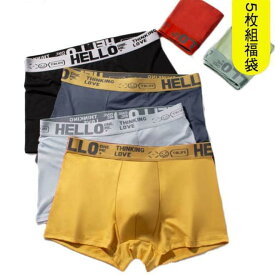 ボクサー メンズ 5枚セット ボクサー 黒 ボクサーブリーフ 前閉じ 下着 男性用 インナー ボクサー まとめ買い 下着