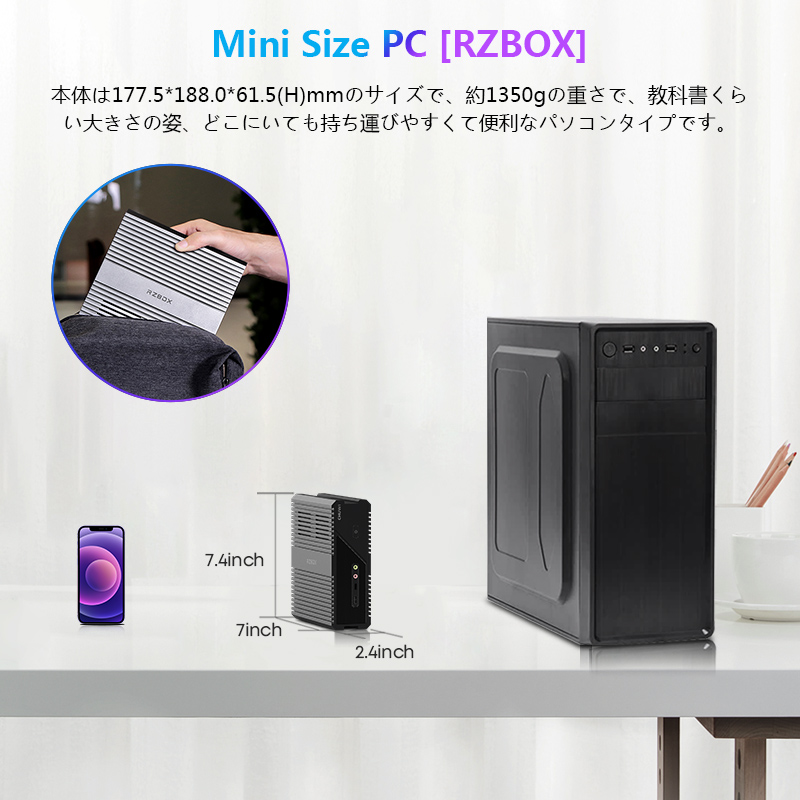 楽天市場】ゲーミング AMD Ryzen7 高性能 ミニPC【16GB(最大32GB*2