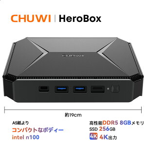 yN[|ő啝lSSzCHUWI HeroBox ~jPC ~jp\R Windows11 MiniPC Intel N100 DDR5 8GB+256GB ő2.7GHz ȃXy[X ^ \ ^ ^ ȓd ~jp\R WiFif WiFi 6 L