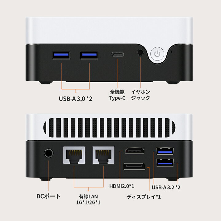 楽天市場】【8％オフ＆最大6倍p】intel N100 手のひらサイズ ミ二PC 