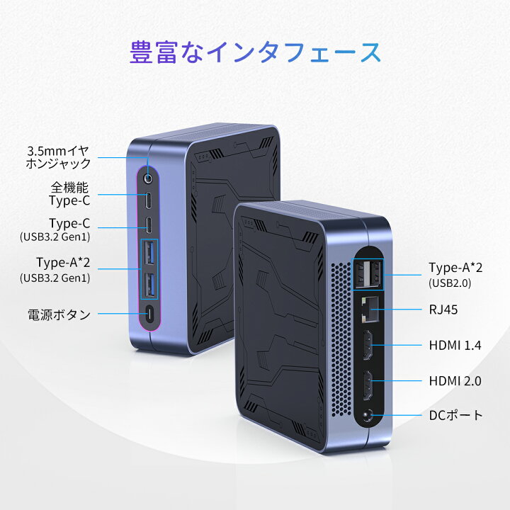 楽天市場】【クーポン後49,499円☆2倍P】CHUWI ミニPC 超小型 