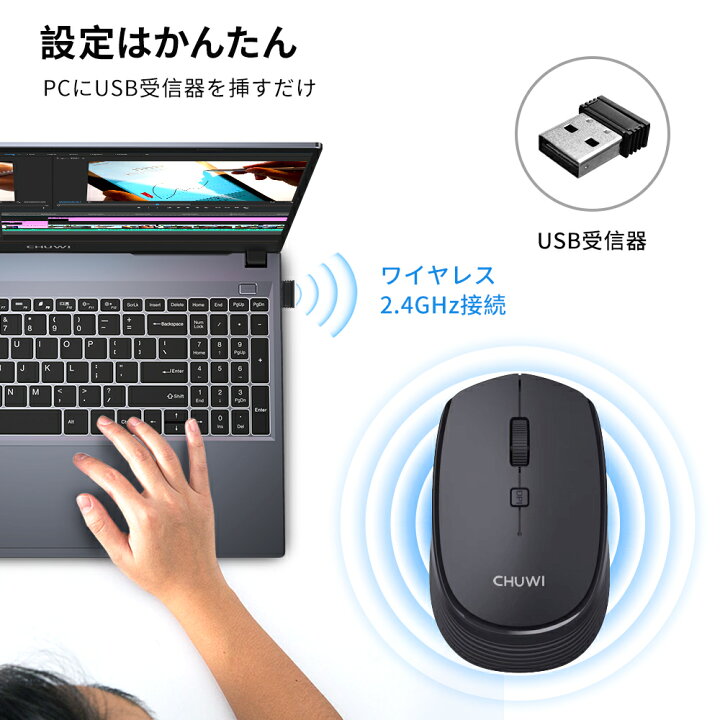 楽天市場】ワイヤレスマウス 無線マウス ノートパソコン マウス 静音式  
