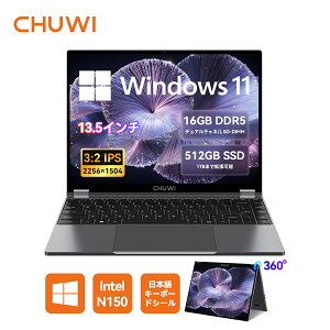 N[|62,605~CHUWI m[gp\R DDR5 16GB+512G PCIEKi ^b`pl p\R 13.4C` Windows11 m[gPC ^ Yoga 360°] yPC 2K掿 obNCgL[{[h [J[ۏ CHUWI Fre