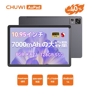 ySS 40%OFFI13799~zCHUWI Android 14 ^ubg SIM t[ 11C` ^ubg WIFIf 8GB+128GB microSDg 16F10AXyNg 1920*1200 8RA eʃobe[ 2.4G/5G fASIMΉ WiFi BT5.1 4G LTE 