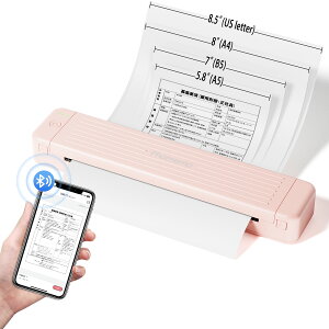 �yP�ő�22�{!�z�y ���r���[���T�zPhomemo P831 �M�]�ʃv�����^�[ �|�[�^�u���v�����^�[ Bluetooth �v�����^�[ 8.5x11 US���^�[�p����A4���ʃR�s�[�p���ɑΉ� ���ʈ�� �X�}�[�g�t�H���Ή� PC�Ή� ����