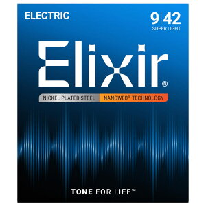 エリクサー ELIXIR 12002 NANOWEB Super Light 09-42 エレキギター弦