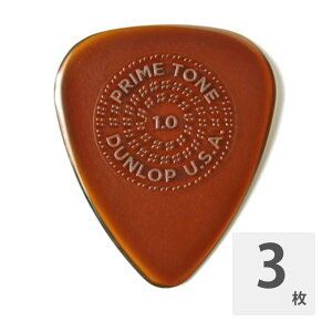 JIM DUNLOP Primetone Sculpted Plectra Standard with Grip 510P 1.0mm sbN×3