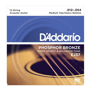 D'Addario __I EJ37 12st Medium Top Heavy Bottom 012-054 AR[XeBbNM^[ 12
