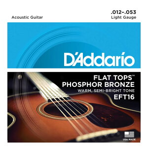 __I D'Addario EFT16 Flat Top Phosphor Bronze Wound Regular Light AR[XeBbNM^[