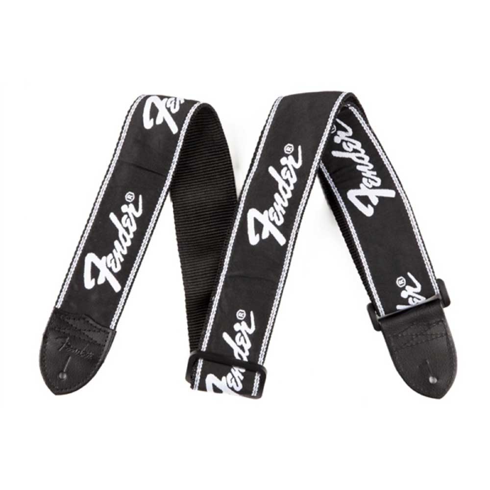 フェンダー 刺繍ロゴ入り ギター ベース用ストラップ 驚きの価格 Fender ギターストラップ Logo Strap Running Black 魅力的な