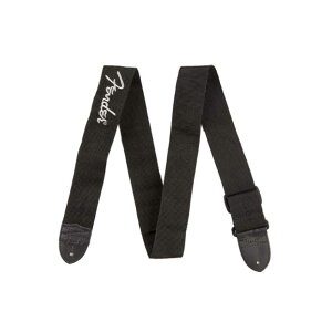 tF_[ Fender 2" Black Poly Strap Grey Fender Logo M^[Xgbv
