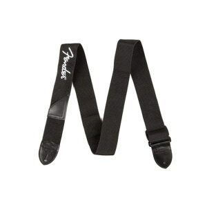 tF_[ Fender 2" Black Poly Strap White Fender Logo M^[Xgbv