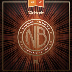 __I D'Addario NB1047 Nickel Bronze Wound Extra Light AR[XeBbNM^[