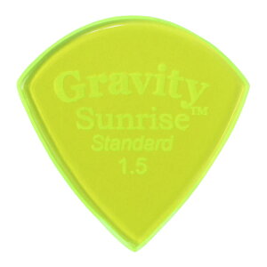 GRAVITY GUITAR PICKS sunrise -standard- GSUS15P 1.5mm Fluorescent Green M^[sbN