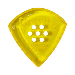 GRAVITY GUITAR PICKS sunrise -Big Mini Multi-Hole- GSUB4PM 4.0mm Yellow �M�^�[�s�b�N