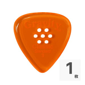 GRAVITY GUITAR PICKS Classic -Standard Multi-Hole- GCLS3PM 3.0mm Orange �s�b�N