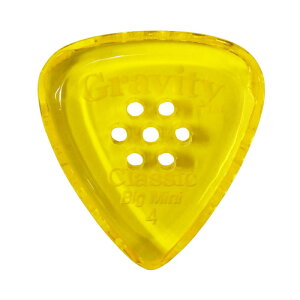 GRAVITY GUITAR PICKS Classic -Big Mini Multi-Hole- GCLB4PM 4.0mm Yellow �M�^�[�s�b�N