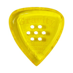 GRAVITY GUITAR PICKS Classic Pointed -Big Mini Multi-Hole- GCPB4PM 4.0mm Yellow �M�^�[�s�b�N