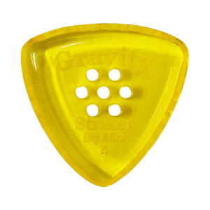 GRAVITY GUITAR PICKS Striker -Big Mini Multi-Hole- GSRB4PM 4.0mm Yellow �M�^�[�s�b�N