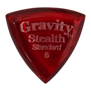GRAVITY GUITAR PICKS Stealth -Standard- GSSS6P 6.0mm Red M^[sbN