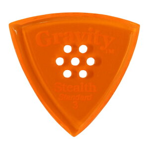 GRAVITY GUITAR PICKS Stealth -Standard Multi-Hole- GSSS3PM 3.0mm Orange M^[sbN
