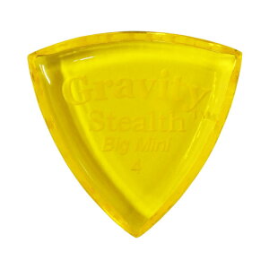 GRAVITY GUITAR PICKS Stealth -Big Mini- GSSB4P 4.0mm Yellow M^[sbN