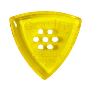 GRAVITY GUITAR PICKS Stealth -Big Mini Multi-Hole- GSSB4PM 4.0mm Yellow M^[sbN